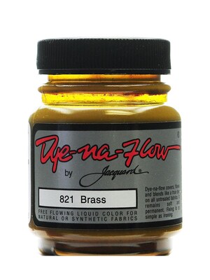 Jacquard Dye-Na-Flow Fabric Colors Brass 2 1/4 Oz. 821 [Pack Of 4] (4PK-JAC1821)
