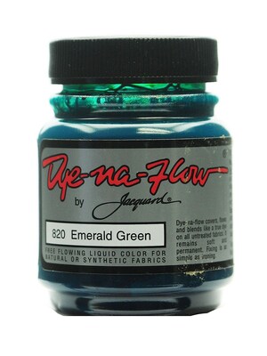 Jacquard Dye-Na-Flow Fabric Colors Emerald Green 2 1/4 Oz. 820 [Pack Of 4] (4PK-JAC1820)