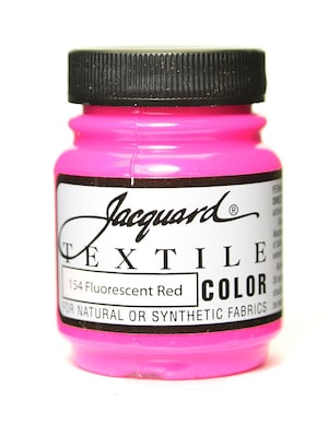 Jacquard Textile Colors Fluorescent Red, Craft Supplies [Pack Of 4] (4PK-JAC1154)