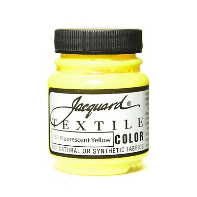 Jacquard Textile Colors Fluorescent Yellow [Pack Of 4] (4PK-JAC1151)