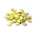 JenniferS Mosaics Deco Ceramic Mosaic Tiles Yellow Square [Pack Of 4] (4PK-MS702J)