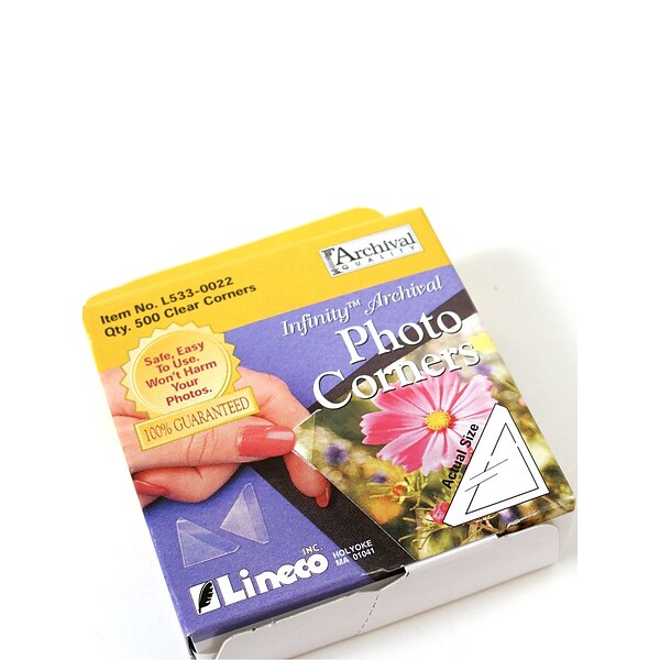 Lineco Infinity Clear Photo Corners Pack Of 500 (L533-0022)