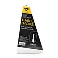 Lineco Self Stick Easel Backs White 12 In. Pack Of 25 (L328-1232)