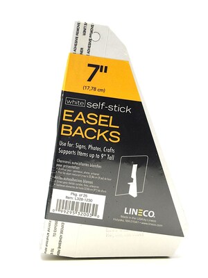 Lineco Self Stick Easel Backs White 7 In. Pack Of 25 [Pack Of 2] (2PK-L328-1230)