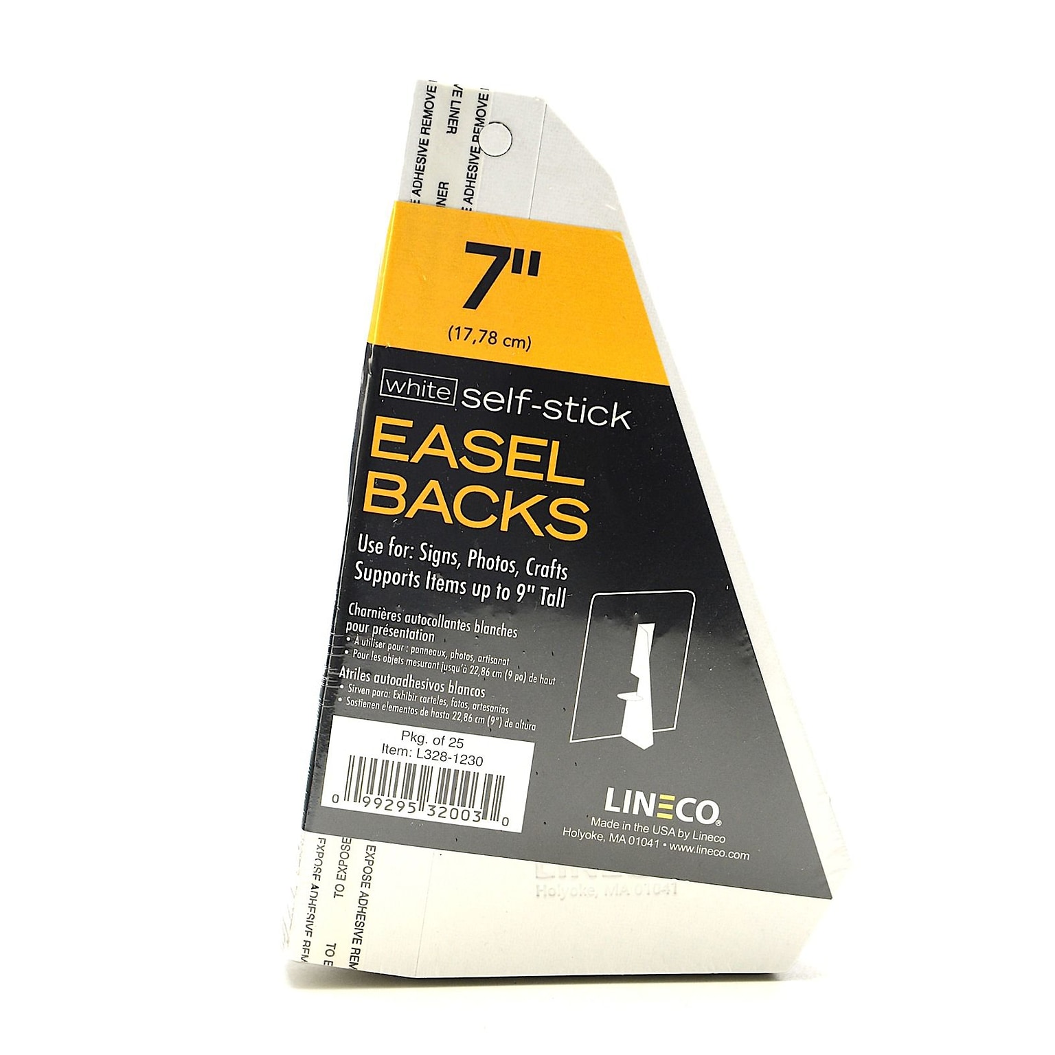 Lineco Self Stick Easel Backs White 7 In. Pack Of 25 [Pack Of 2] (2PK-L328-1230)
