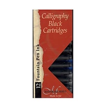 Manuscript Calligraphy Ink Cartridges Black Pack Of 12 [Pack Of 6] (PK6-MC0461CB)
