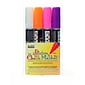 Marvy Uchida Bistro Chalk Marker Sets Broad Point White, Fl. Violet, Fl. Orange, Fl. Pink [Pack Of 2] (2PK-480-4B)