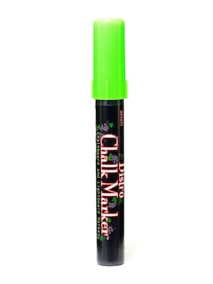 Marvy Uchida Bistro Chalk Markers Fluorescent Green Broad Point [Pack Of 6] (6PK-480S-F4)