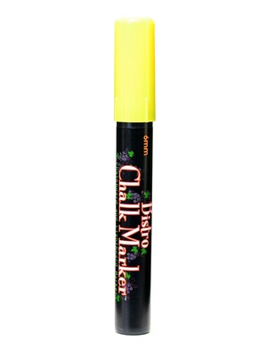 Marvy Uchida Bistro Chalk Markers Yellow Broad Point [Pack Of 6] (6PK-480S-5)