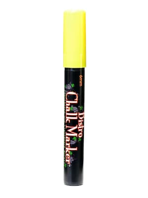 Marvy Uchida Bistro Chalk Markers Yellow Broad Point [Pack Of 6] (6PK-480S-5)