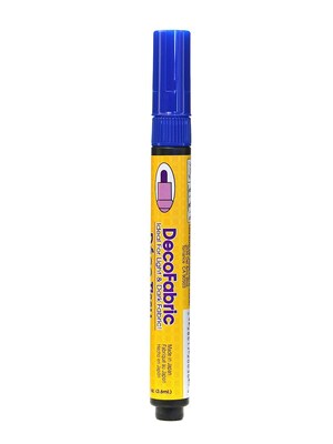 Marvy Uchida Decofabric Marker Blue [Pack Of 6] (6PK-222S#3)