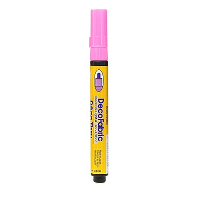 Marvy Uchida Decofabric Marker Fluorescent Pink [Pack Of 6] (6PK-222S#F9)