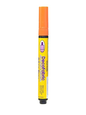 Marvy Uchida Decofabric Marker Orange [Pack Of 6] (6PK-222S#7)