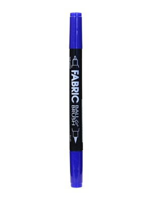 Marvy Uchida Fabric Ball  And  Brush Marker Blue [Pack Of 6] (6PK-122S-3)
