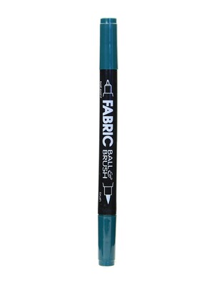 Marvy Uchida Fabric Ball  And  Brush Marker Green [Pack Of 6] (6PK-122S-4)