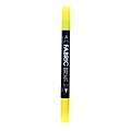 Marvy Uchida Fabric Ball  And  Brush Marker Yellow [Pack Of 6] (6PK-122S-5)