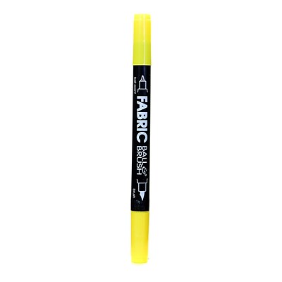Marvy Uchida Fabric Ball  And  Brush Marker Yellow [Pack Of 6] (6PK-122S-5)