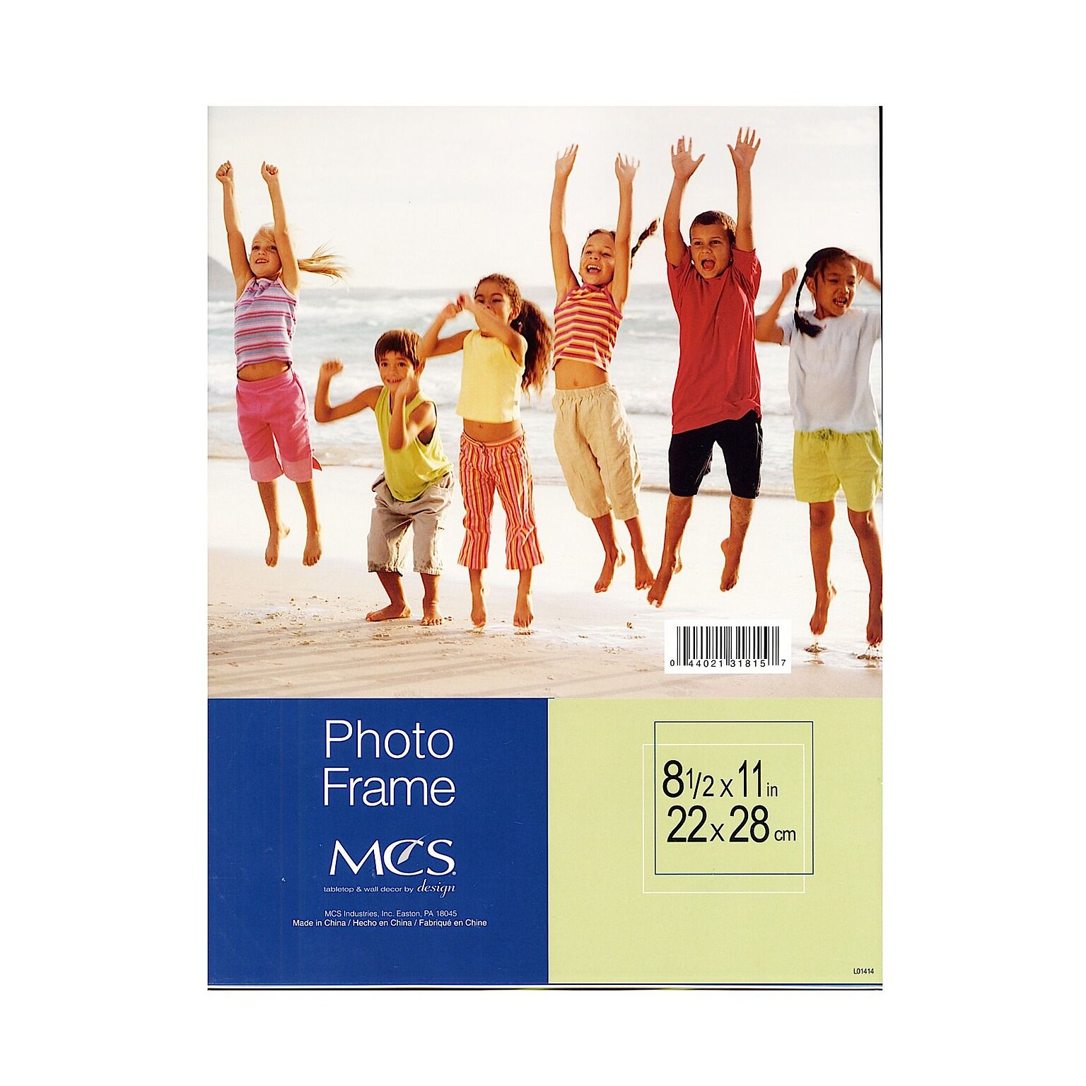 Mcs Clear Acrylic Frames 8.5 In. X 11 In. Single Vertical [Pack Of 3] (3PK-31815)