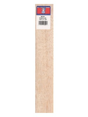 Midwest Balsa Sheets 1/16 In. 2 In. X 36 In. [Pack Of 10] (10PK-6202)