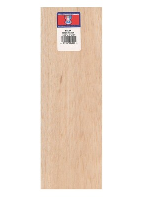 Midwest Balsa Sheets 1/16 In. 4 In. X 36 In. [Pack Of 10] (10PK-6402)