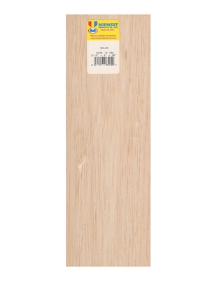 Midwest Balsa Sheets 3/16 In. 4 In. X 36 In. [Pack Of 5] (5PK-6405)
