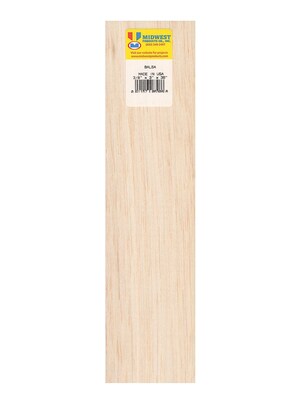 Midwest Balsa Sheets 3/8 In. 3 In. X 36 In. [Pack Of 5] (5PK-6308)