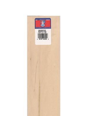 Midwest Basswood Sheets 1/16 In. 3 In. X 24 In. [Pack Of 10] (10PK-4302)
