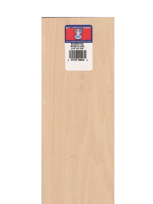 Midwest Basswood Sheets 3/32 In. 4 In. X 24 In. [Pack Of 5] (5PK-4403)
