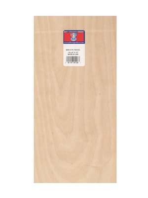 Midwest Thin Birch Plywood Model Grade 1/4 In. 6 In. X 12 In. [Pack Of 6] (6PK-5126)