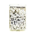 Moore Push Pins White Plastic Pack Of 100 [Pack Of 3] (3PK-2P-100-WE)