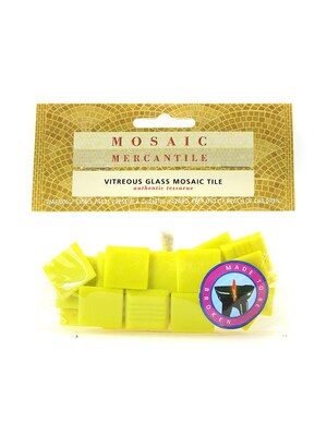 Mosaic Mercantile Solid Color Vitreous Glass Mosaic Tile Canary 3/4 In. Pack Of 24 [Pack Of 6] (6PK-CAN24)