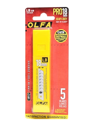 Olfa Utility Cutter Replacement Blades Lb-5B Pack Of 5 [Pack Of 4] (4PK-1092625)