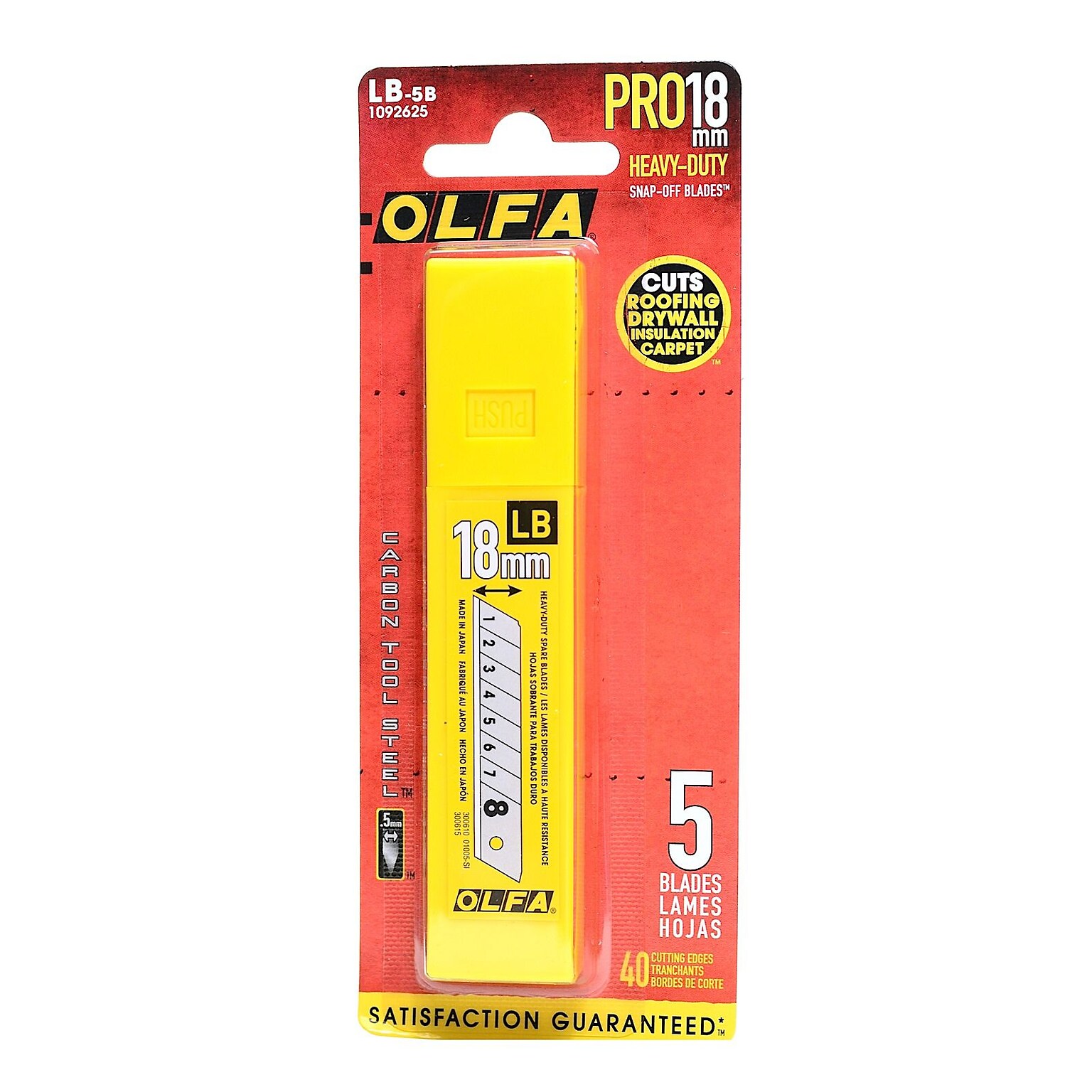 Olfa Utility Cutter Replacement Blades Lb-5B Pack Of 5 [Pack Of 4] (4PK-1092625)