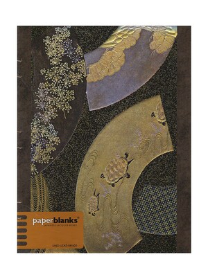 Paperblanks Japanese Lacquer Journals Handstitched Ougi Ultra, 7 In. X 9 In. 128 Pages, Lined (9781439719114)