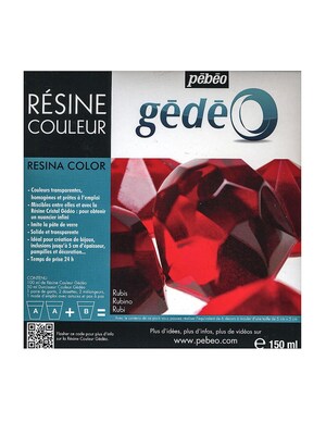 Pebeo Gedeo Colour Resins Ruby 300 Ml (766152CAN)