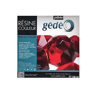 Pebeo Gedeo Colour Resins Ruby 300 Ml (766152CAN)