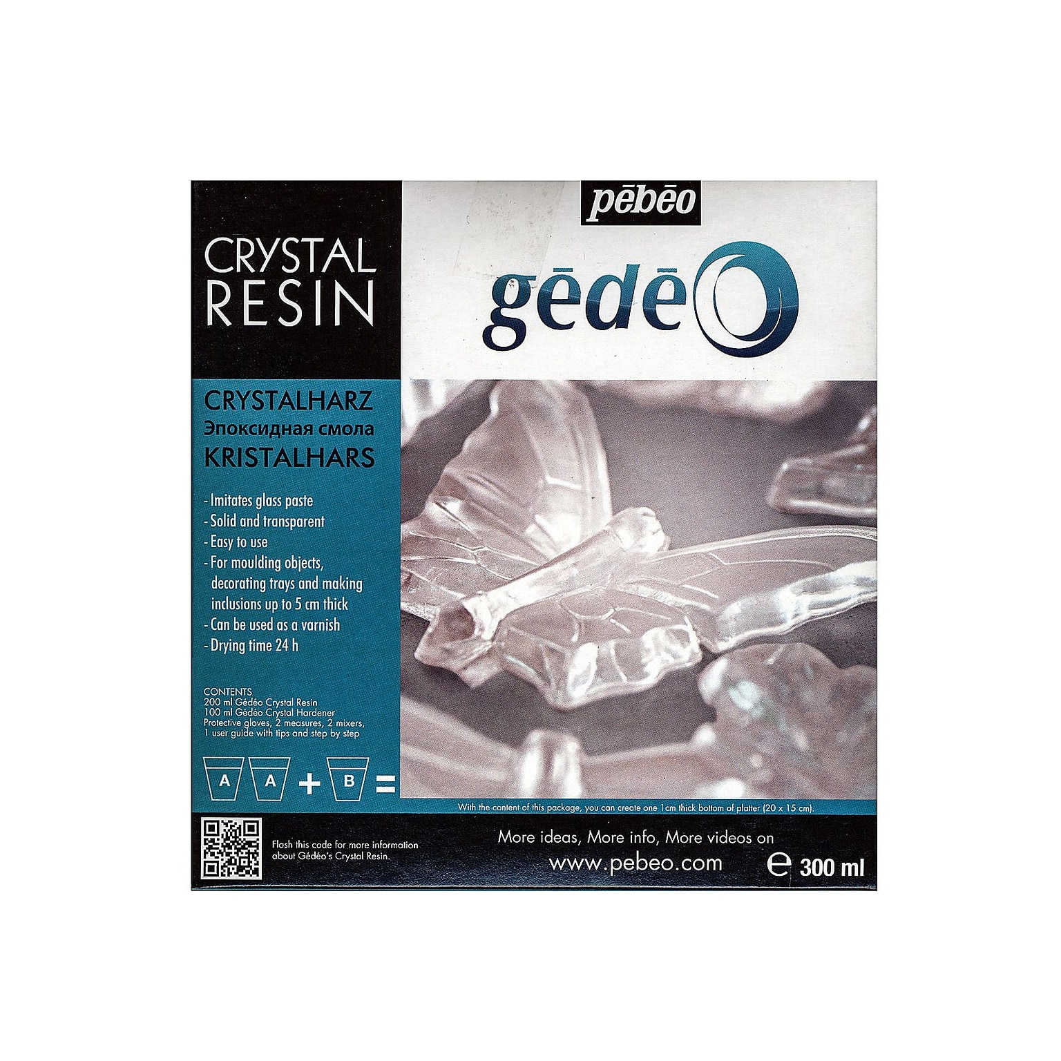 Pebeo Gedeo Crystal Resins 300 Ml (766334US)