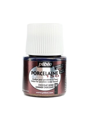Pebeo Porcelaine 150 China Paint Shimmer Chocolate 45 Ml [Pack Of 3] (3PK-024108)