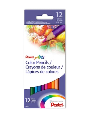 Pentel Colored Pencil Assortments Set Of 12 [Pack Of 6] (6PK-CB8-12)