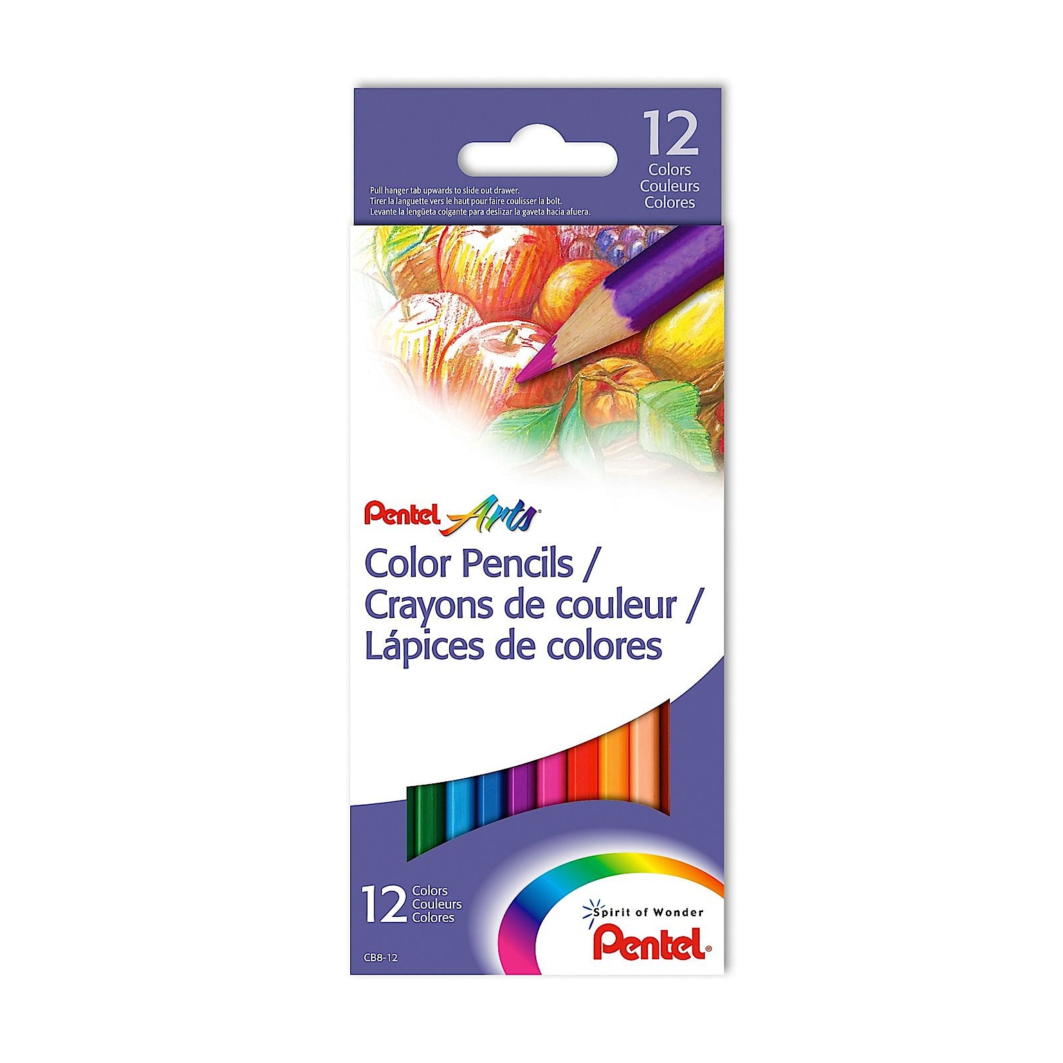 Pentel Colored Pencil Assortments Set Of 12 [Pack Of 6] (6PK-CB8-12)