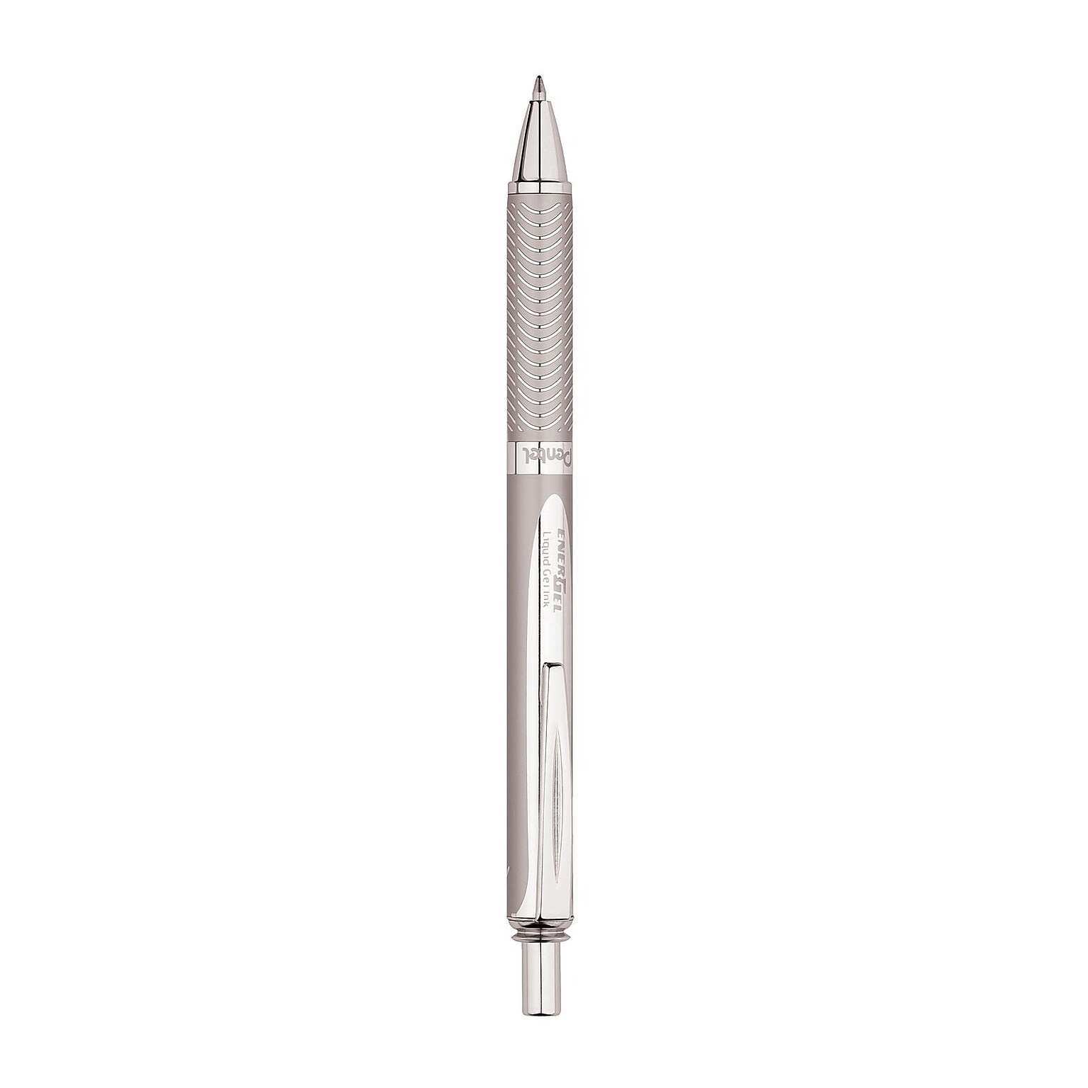 Pentel Energel Alloy Rt Gel Pen Medium Point, Silver Ink, 3/Pack, (3PK-BL407-A)