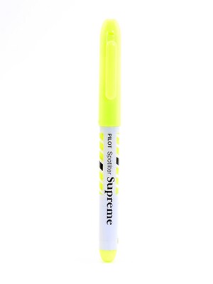 Pilot Spotliter Supreme Fluorescent Highlighter Yellow [Pack Of 12] (12PK-SWLQ-YEL)