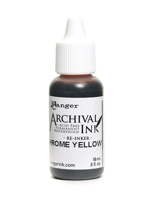 Ranger Archival Ink Chrome Yellow 1/2 Oz. Bottle [Pack Of 6] (6PK-ARR30881)
