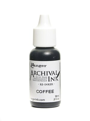 Ranger Archival Ink Coffee 1/2 Oz. Bottle [Pack Of 6] (6PK-ARR30775)
