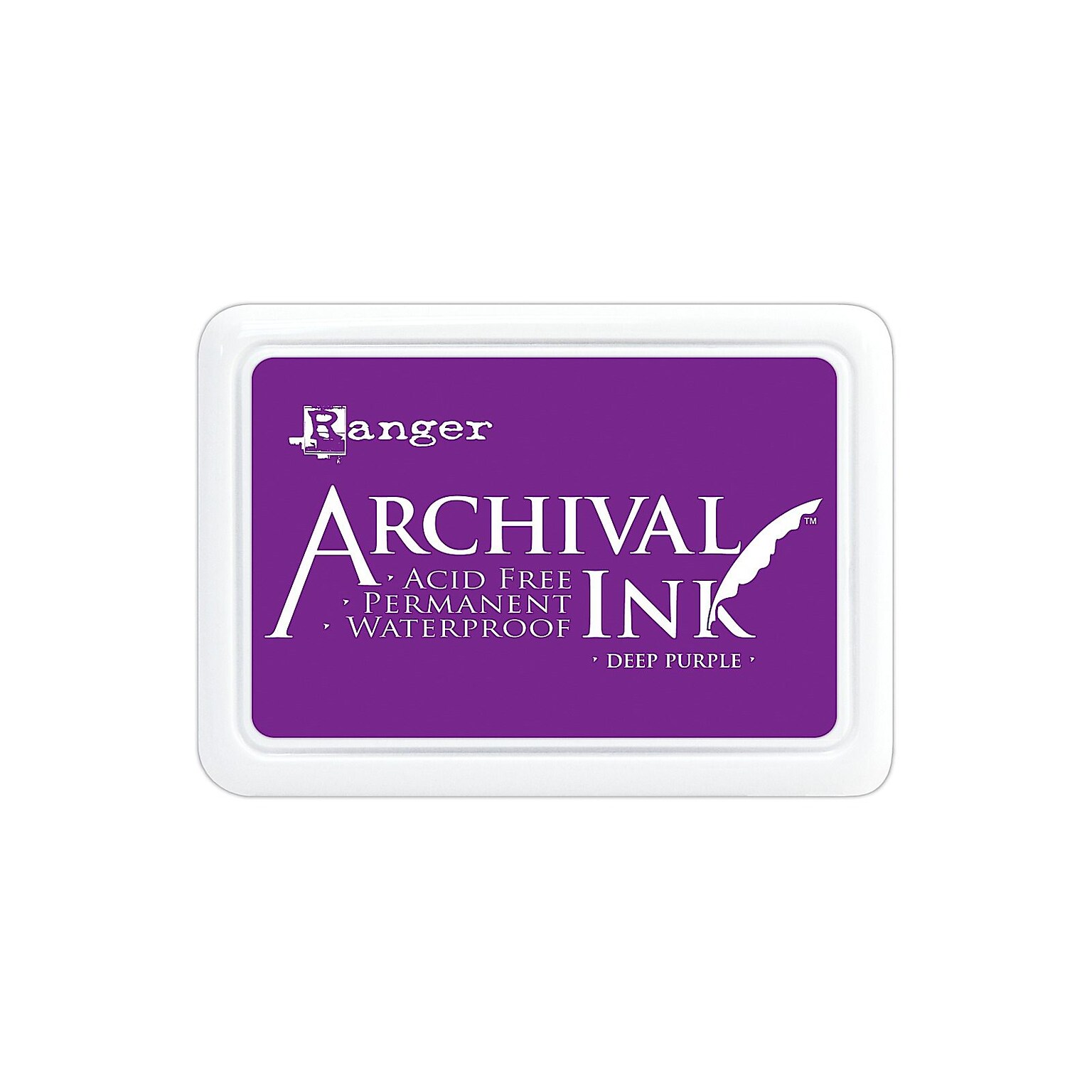 Ranger Archival Ink Deep Purple 2 1/2 In. X 3 3/4 In. Pad [Pack Of 3] (3PK-AIP30430)