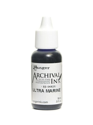 Ranger Archival Ink French Ultramarine 1/2 Oz. Bottle [Pack Of 6] (6PK-ARR30898)