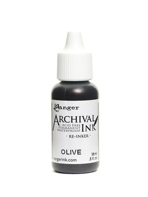 Ranger Archival Ink Olive 1/2 Oz. Bottle [Pack Of 6] (6PK-ARR30829)
