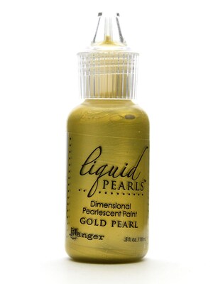 Ranger Liquid Pearls Pearlescent Paint Gold 1/2 Oz. [Pack Of 8] (8PK-LPL28130)