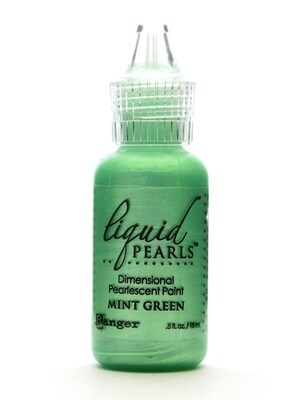 Ranger Liquid Pearls Pearlescent Paint Mint Green 1/2 Oz. [Pack Of 8] (8PK-LPL02000)