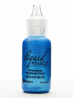 Ranger Liquid Pearls Pearlescent Paint Ocean Blue 1/2 Oz. [Pack Of 8] (8PK-LPL28185)